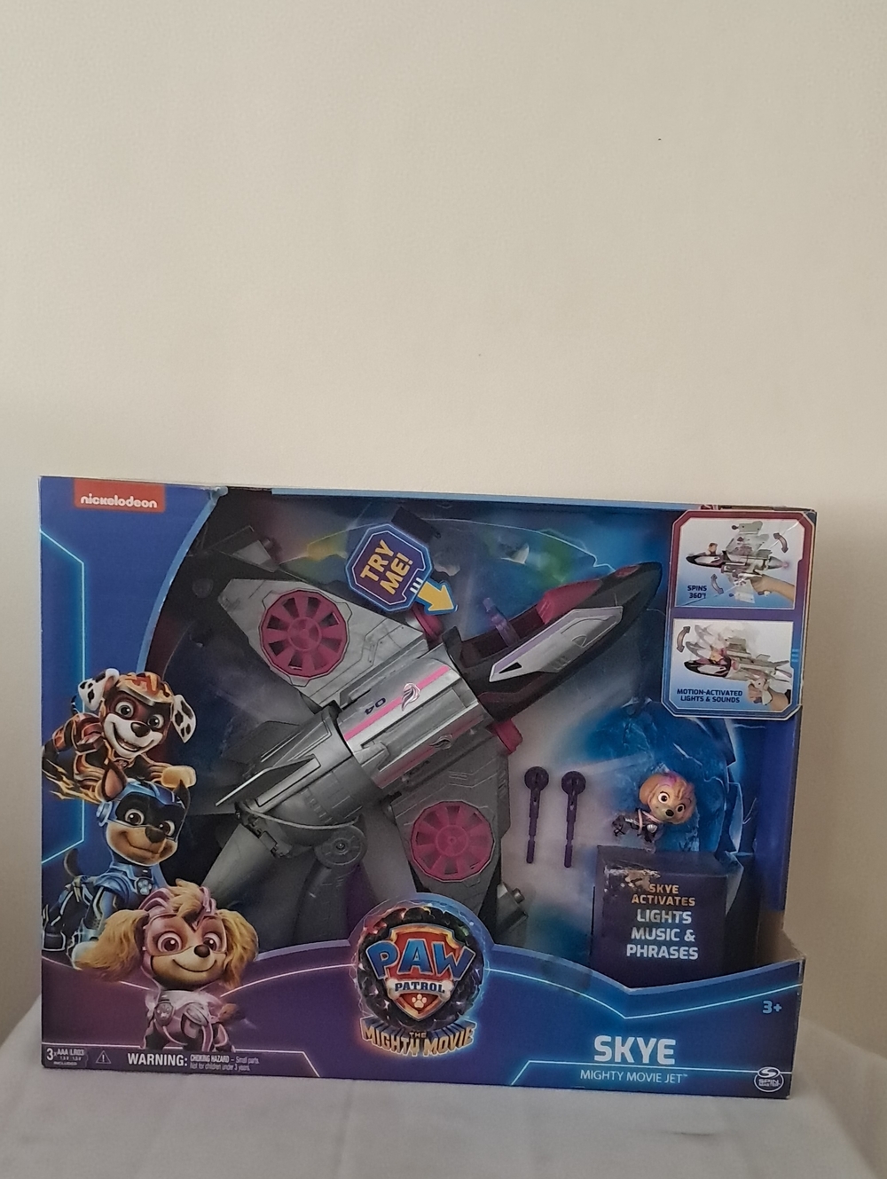PAW Patrol Skye Mighty Movie Jet Toy - Pink and Gray